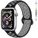 YOUKEX iWatch Band Compatible for Apple Watch Band 38mm 42mm Sport Band Women Men for Series 4,3,2,1 Soft Silicone Straps (Works for 40mm 44mm Watch)