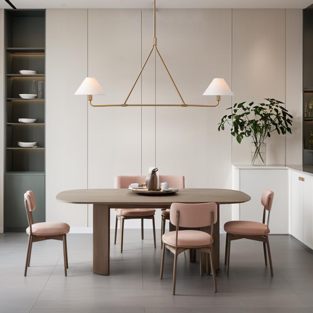Minimalist Elegance Architectural 2-Light Tapered Pendant