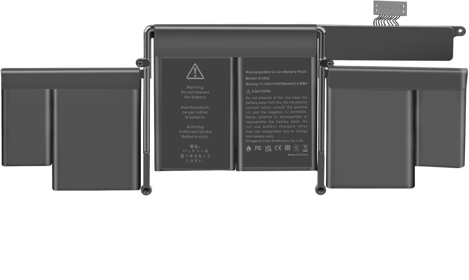 WISTAR A1502 A1582 Laptop Battery for MacBook Pro 13 inch Retina [ Early 2015, Mid 2014, Late 2013] A1493 11.42V 74.9Wh