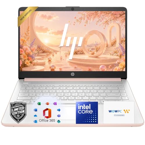 Image of HP 14 inch Laptop, Intel N150 Processor, 4GB DDR5 RAM, 128GB SSD, 1TB Cloud Storage, Windows 11 with Microsoft 365 for Business, Students & Everyday Use, Long Battery Life