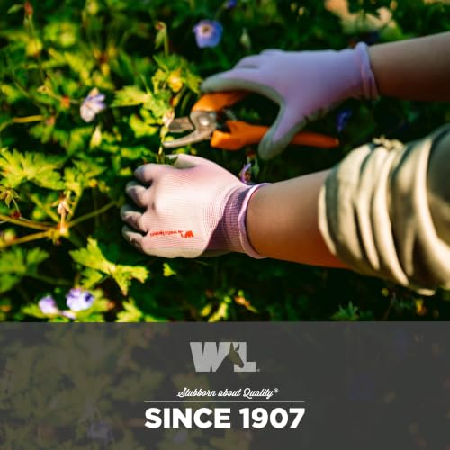Image of Wells Lamont Gardening Gloves for Women - Breathable Polyester, Seamless Fit - PU-Coated Palm for Grip & Durability
