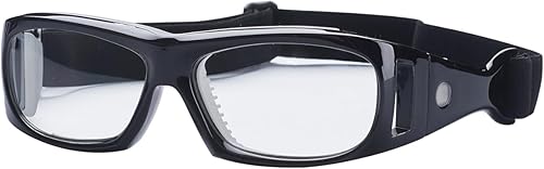 RX - Gafas deportivas de baloncesto con personalidad de fútbol que pueden reemplazar lentes graduadas (negro rojo)