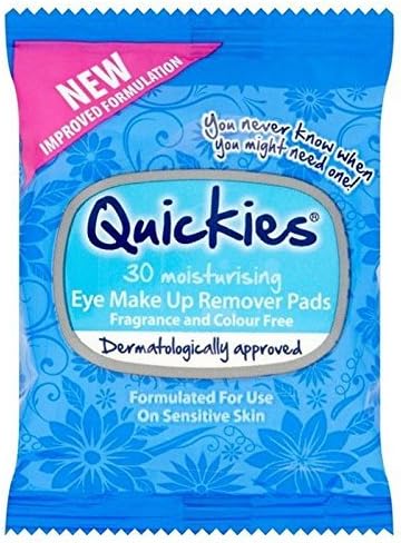 Quickies Eye Make-Up Remover Pads 30 per pack (PACK OF 2)