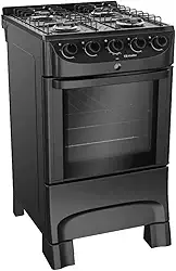 Fogão a Gas Müeller MFI4BC 4 Bocas Preto Fosco Mesa Esmaltada - BivolT