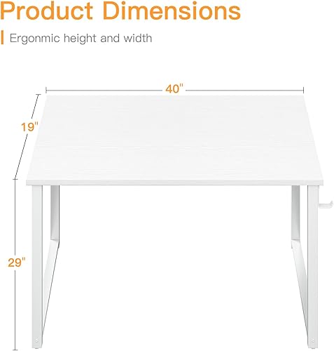 Miniatura 64 de Coleshome - Escritorio para computadora, de 32 pulgadas, estilo moderno y sencillo, para oficina en casa, escritorio estudiantil para escribir,