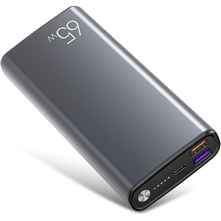 SLuB Power Bank 20000mAh Portable Charger 3*USB Port PD 65W Fast Charge Power Display Fast Charge Power Bank Suitable for Laptops, Tablets and Smartphones