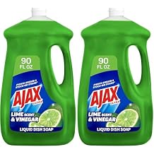 Ajax Dish Soap, Liquid, Vinegar and Lime | 90 oz Bottle | Pack of 2 | Ultra Formula