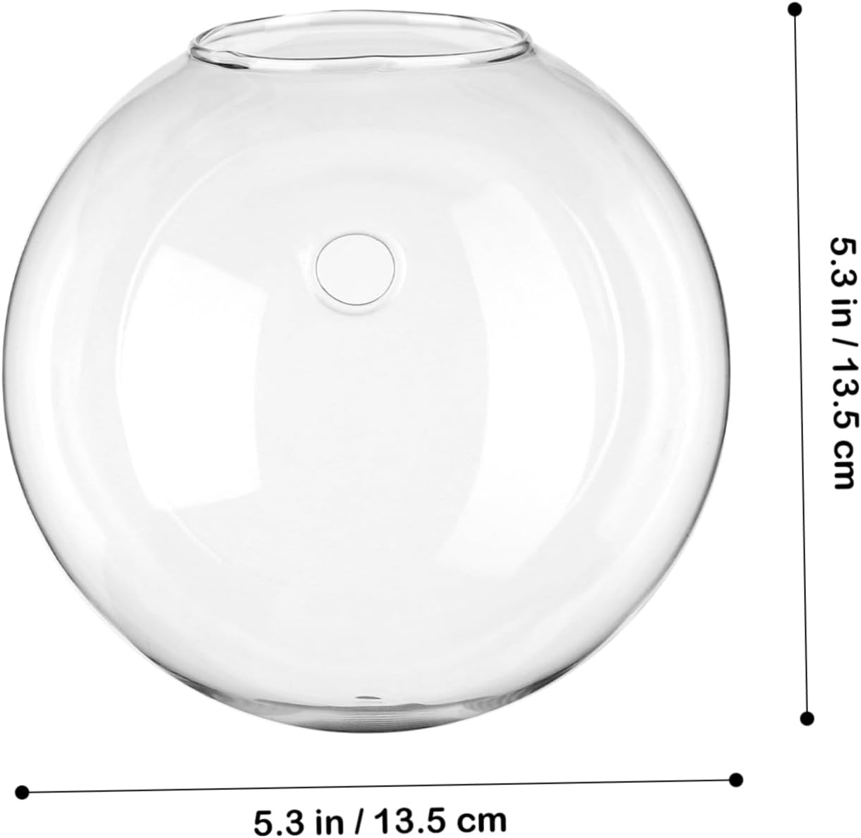 4pcs Wall Mounted Glass Planters Round Terrarium Station for Indoor Plants Space Saving Hanging Vases for Hydroponics Home Office Living Room Decor