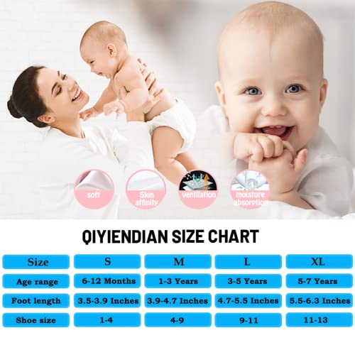 6 Pairs Non Slip Cozy Warm Crew Socks with Grips for Baby Infant Toddler Kids Boys Girls3