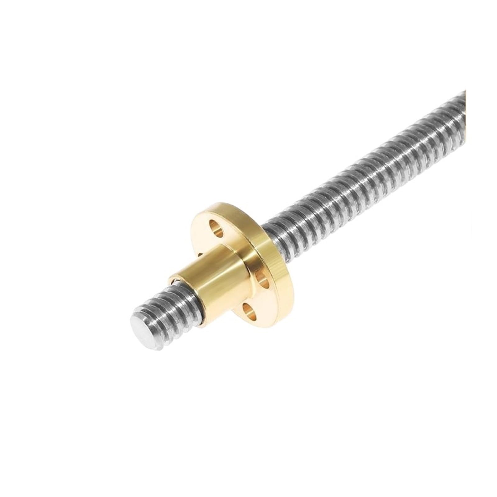 Metal Ball Screw nut T8 Lead Screw Trapezoidal Rod T8 Lead Screw Thread 8mm Lead 8mm Length 100mm-1000mm with Brass Nut(350mm)