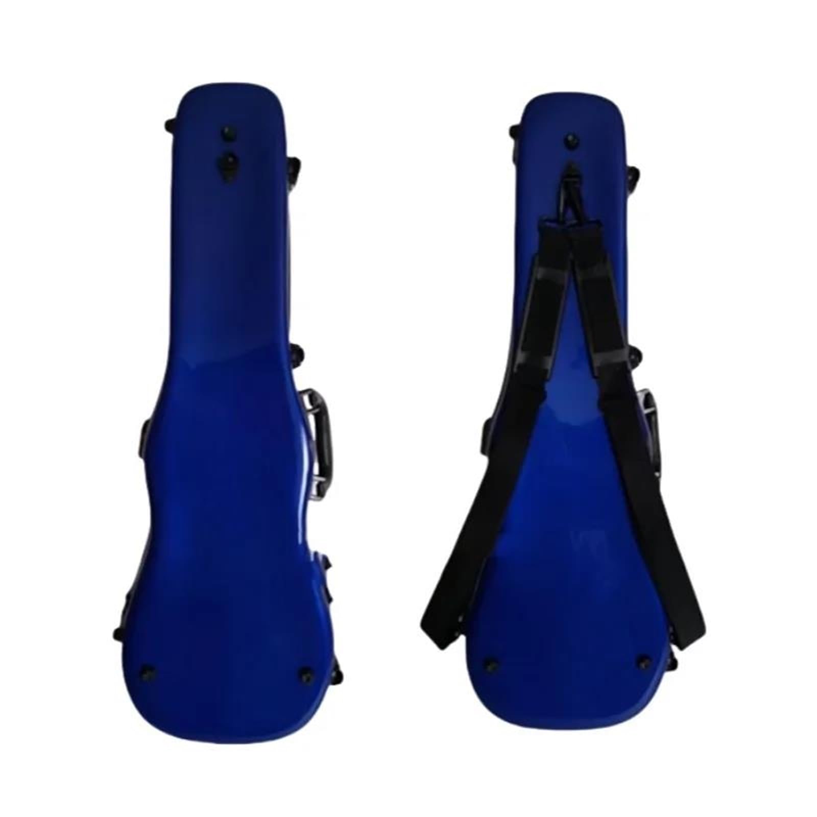 Estuche Para Violín, Mano De Obra Fina, Estuche Rígido De Fibra Para Violín De Tamaño 4/4 Con Correas Para Los Hombros Estuche de violín profesional(Dark blue)