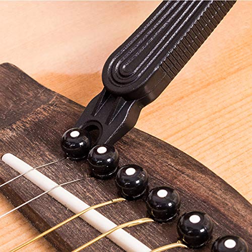 ZLYY 2PCS Guitar Clipper Pliers Rewinder Multifunctional String Picking Three-in-one Guitar Accessories String Changer Tool Set(Black, Gray) - Thumbnail 4