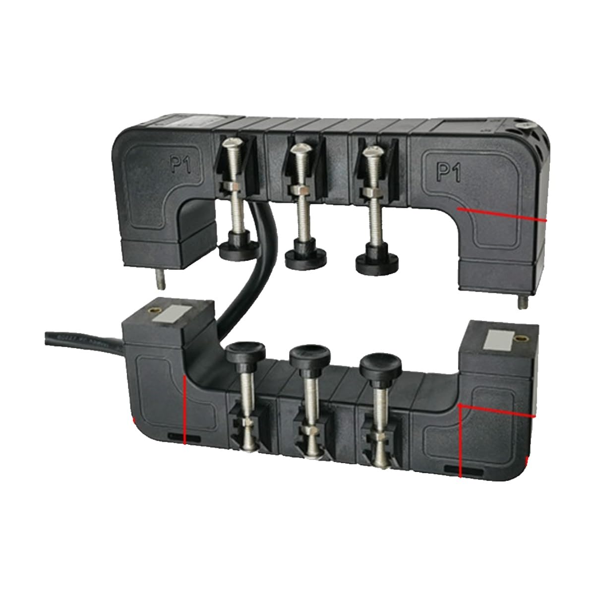 Transformateur de courant ouvert KH-0.66 capteur ouvrant 2000/5 A triphasé - 2
