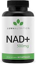 Luma Nutrition NAD+ Supplement 1000mg (500mg per Capsule) – Aging Plus Energy, Metabolism & Cellular Support – Pure NAD Supplements for Women & Men, Made in USA
