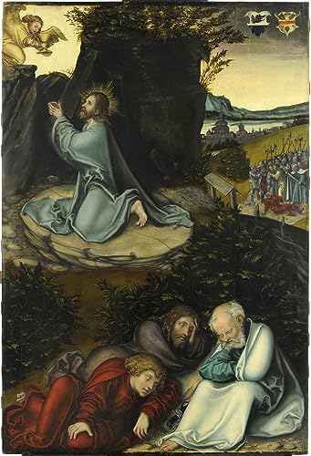 Cranach L'agonie dans le jardin poster toile pour décoration murale