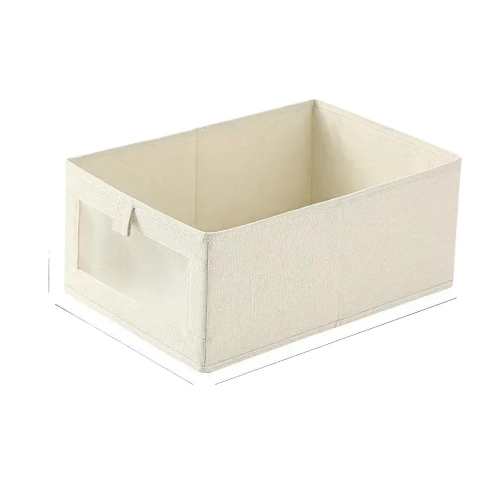EWUHYFP Storage Boxes Clothes Storage Box Cotton Linen Household Drawer Type Fabric Belt Window Foldable Wardrobe 1PC(Color2)