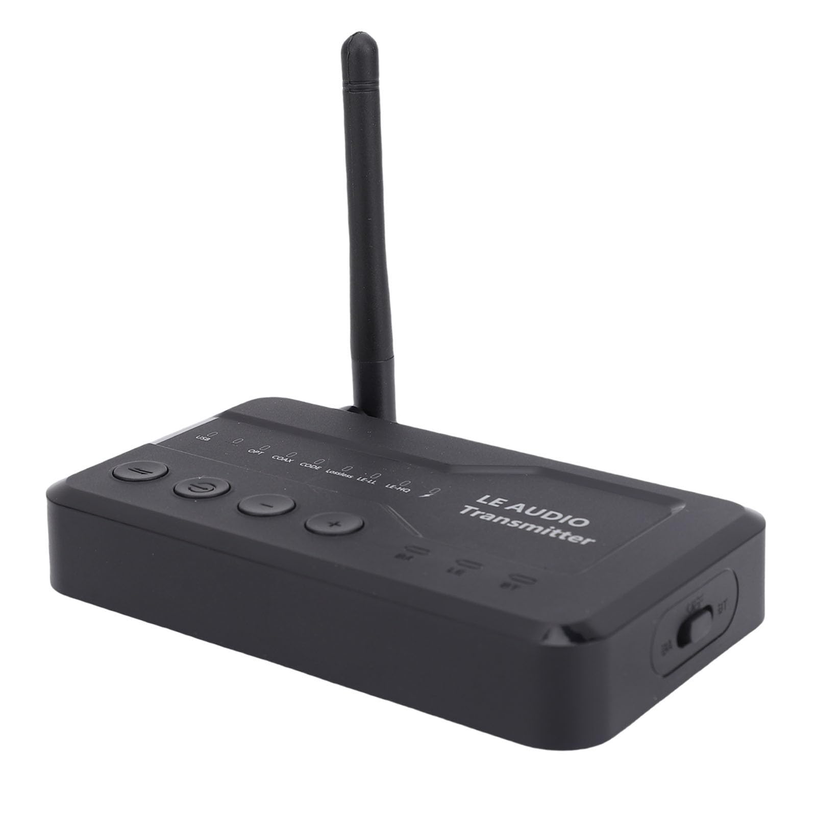 Adaptador de Audio Bluetooth 5.3 Receptor Transmisor Inalámbrico con USB AUX Opt Coax, Antena Externa para Auriculares Bluetooth, Altavoces LE Audio