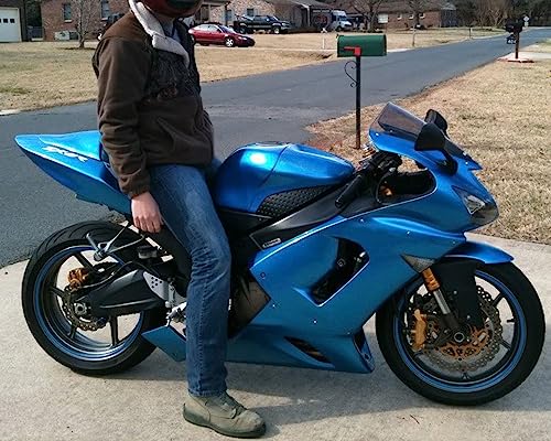 Full Fairing Kit For 2005-2006 Kawasaki Ninja ZX6R 636 - ABS Plastic Bodywork, Includes Windscreen - View #5