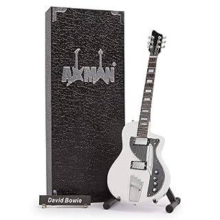 David Bowie – Réplique de Guitare Miniature – Cadeaux de Musique – Ornement Fait à la Main - Les Beatles, Paul McCartney, John Lennon, RIngo Starr, George Harrison