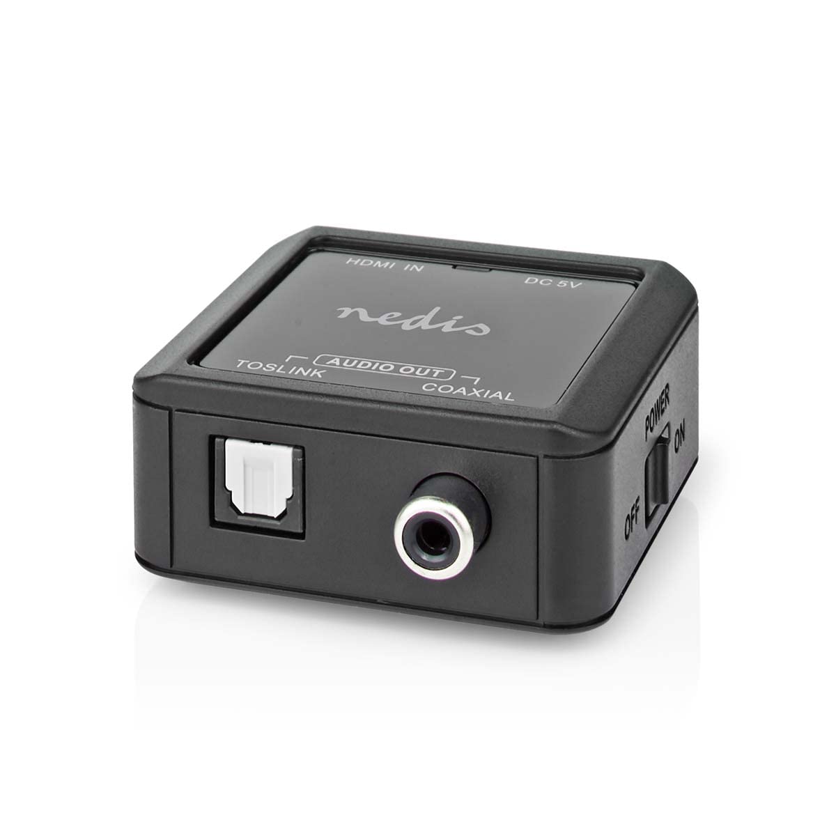 Nedis Digital Audio Converter, HDMI eARC to Optical Toslink & Coaxial, Supports Dolby Digital 5.1 DTS LPCM 192kHz - Audio Signal Splitter for TV to Amplifier or Sound System