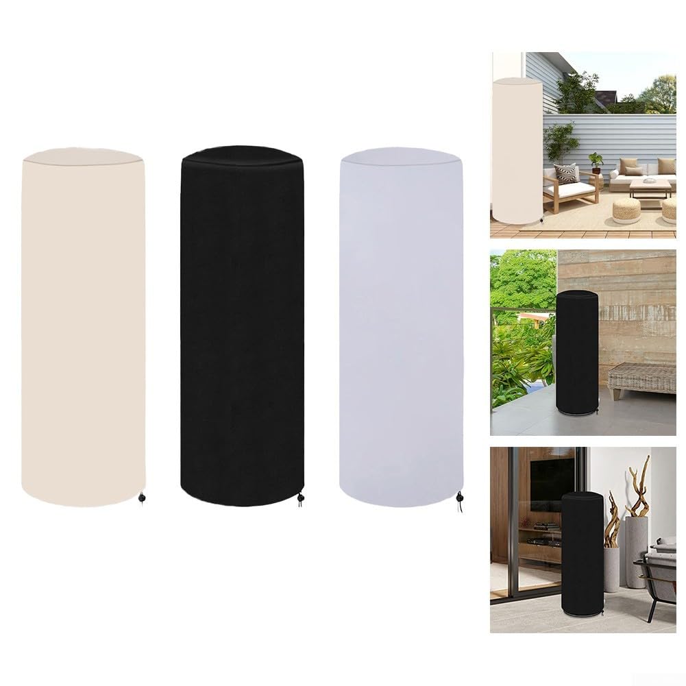 Cubierta de calentador al aire libre para uso en patio, tela Oxford 210D, 120 x 50 cm, resistente a la intemperie y al polvo (beige) — view 4