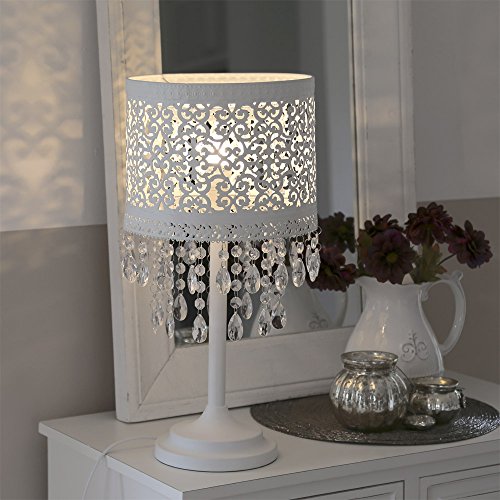 Grafelstein Tischleuchte MARRAKECH Orientalische Stehlampe Deko Tischampe mit Kristallen,Metall,1b Ware, E14… – Bild 3