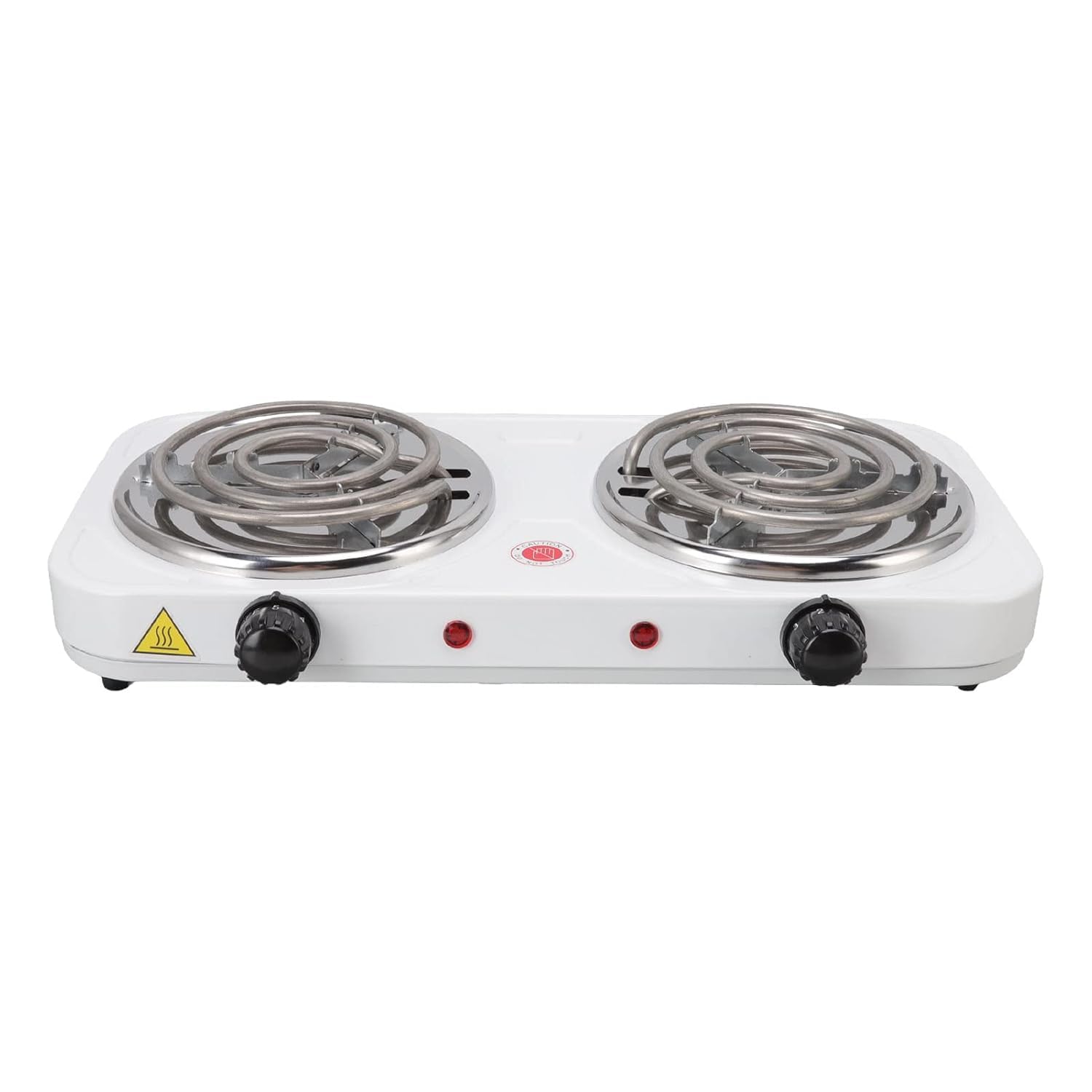 Dual Heating Plate, Compact 220V‑240V EU Plug Electric Stove 2000W Countertop for Kitchen-image-12