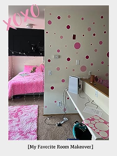 Vinilo Decorativo Pastel Lunares Rosa para Pared miniatura 3