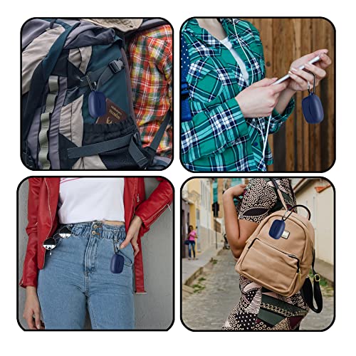 Image of Sounce Earphone Case Cover Compatible with Bassbuds Duo, Soft Silicone Skin Case Cover Shock-Absorbing Protective Case with Keychain [Front LED Visible] [Blue]-(Case Cover Only)