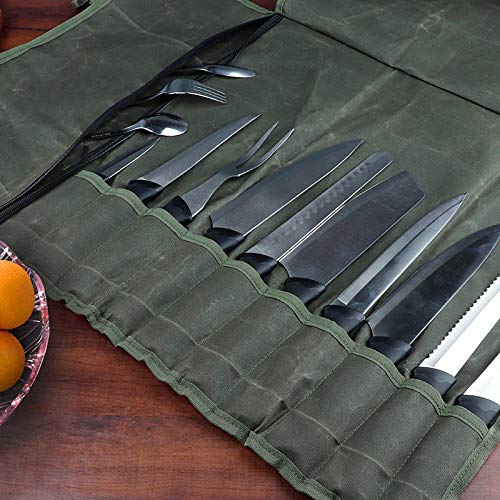 Borsa Un Rullo Borsa per Coltelli da Cuoco Sacchetti Portaoggetti da Cucina Porta Coltelli Portatile Borsa Multifunzione per Coltelli Borsa da Trasporto Strumento per Chef