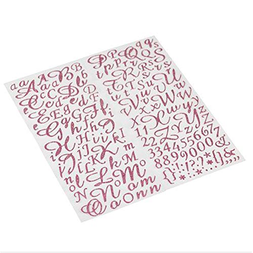 Artifetes 167 Stickers Alphabet ET Chiffres Rose Gold