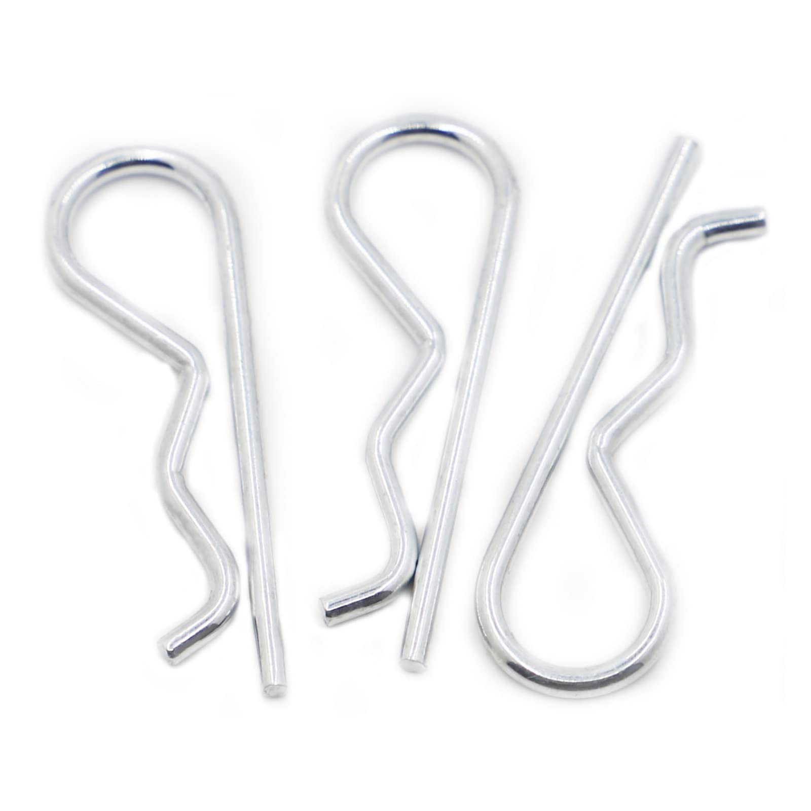 Perno a molla con apertura a R, Clip di fissaggio for coppiglia tipo R con molla in acciaio al(M3x60 5pcs)