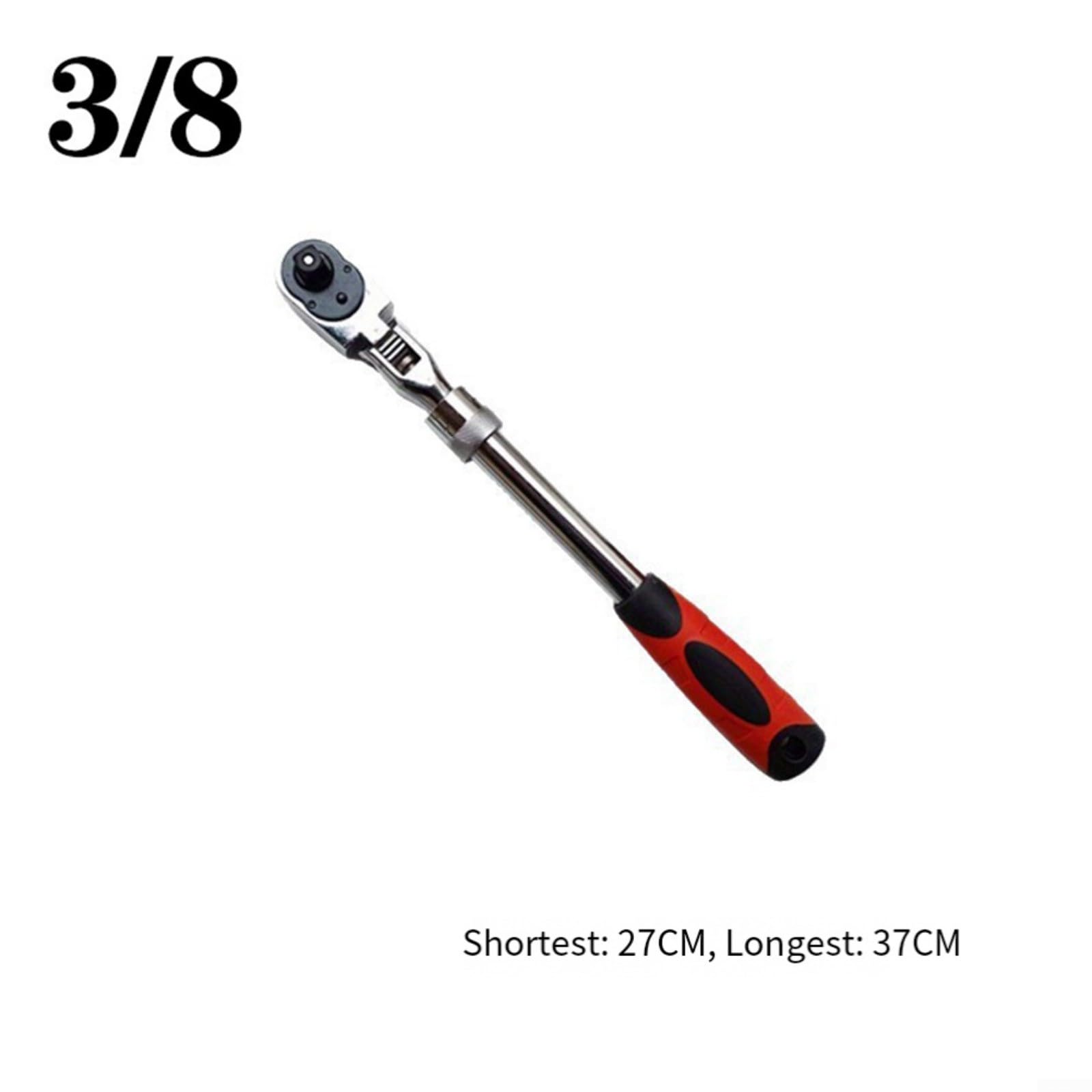 Llave de trinquete retráctil mecánica con diseño de engranaje de 72 dientes que permite un giro mínimo de 5 grados en áreas confinadas (B)