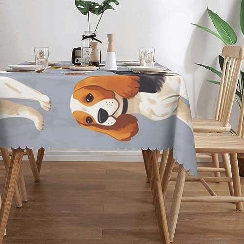 Nappe rectangulaire Beagle infroissable 137 x 183 cm - 4
