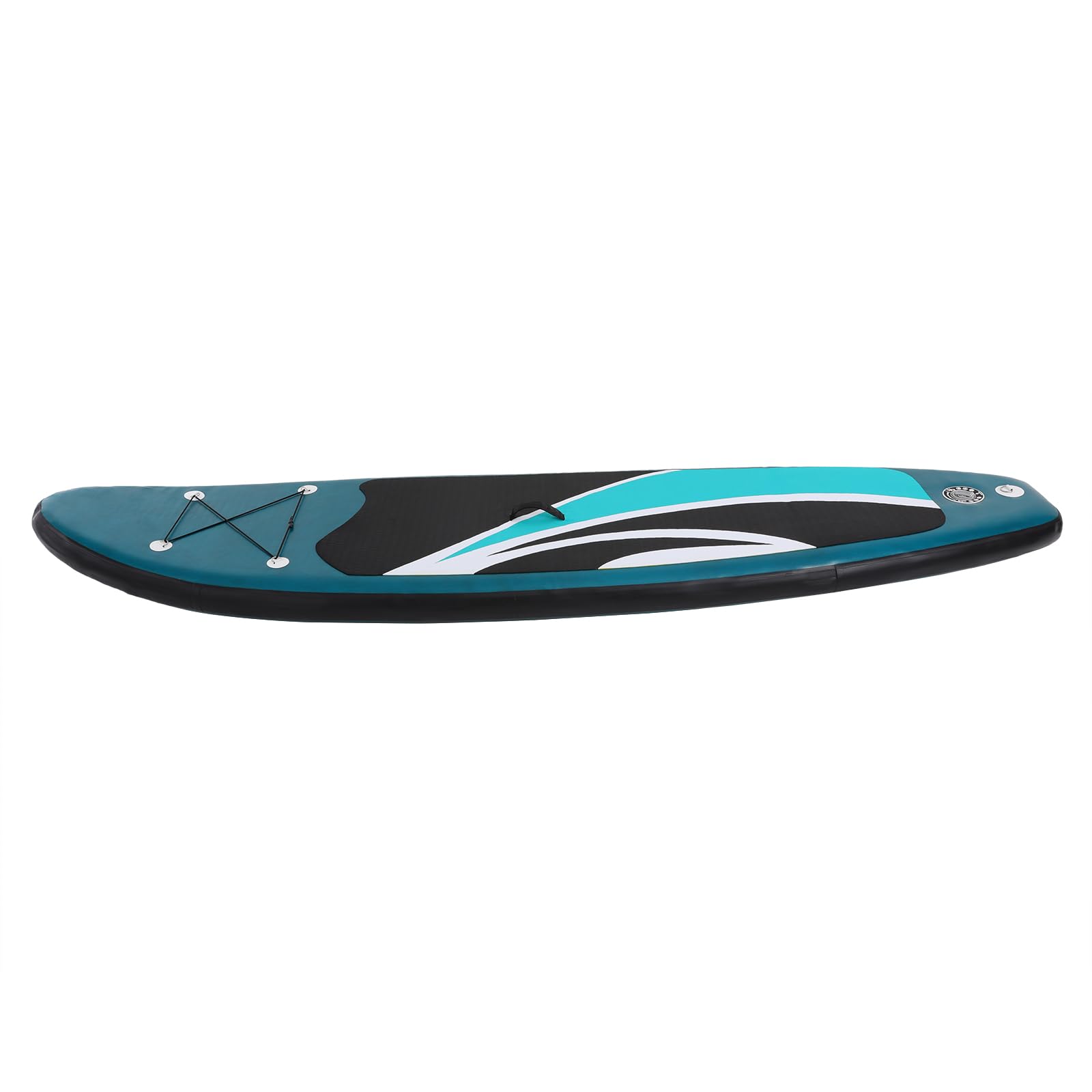 Aufblasbares Paddle Board+ Surf Komplettpaket,Fischerboot Dreiflügelige Konfiguration Stand Up Paddleboard 10-15 Minuten Aufblasen für professionelle Surfer Anfänger Wasserski 150kg|30.5cm