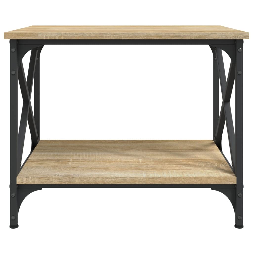 vidaXL Mesa Auxiliar Madera contrachapada Roble Sonoma 55x38x45 cm