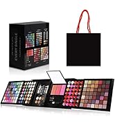 Professional Full 177 Color Eyeshadow Palette Blush Lip Gloss Concealer Kit -Beauty Makeup Set,Al...