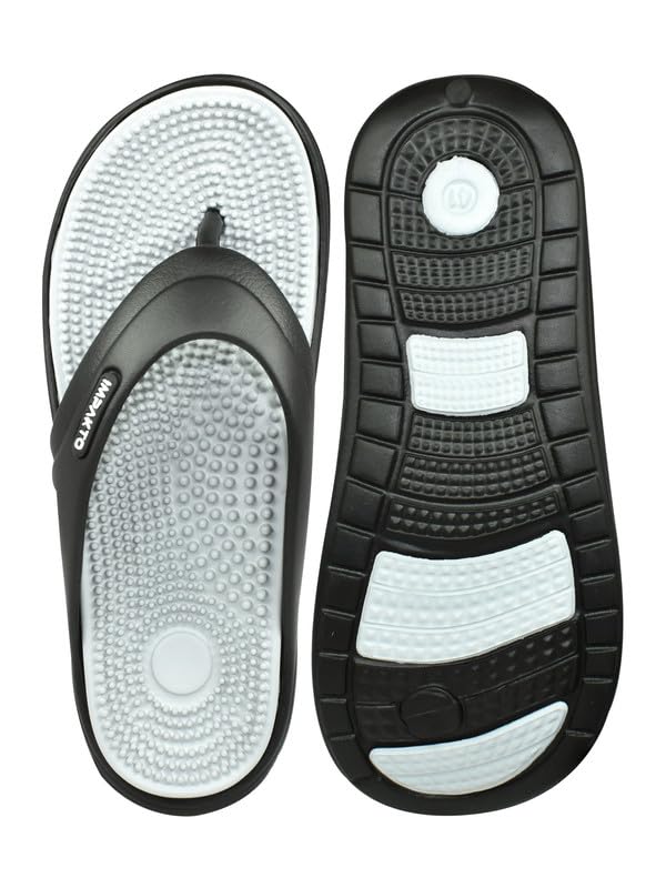 Image of Impakto by Ajanta Classic Slippers for Men | Stylish, Comfortable & Lightweight Flip Flops for Men's | Flexible & Durable | Flat, Rubber, Anti Skid, Soft Daily Use Chappal