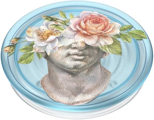 Vista 44 de PopSockets Agarre para teléfono con soporte expandible, agarre adhesivo, acetato blanco perla