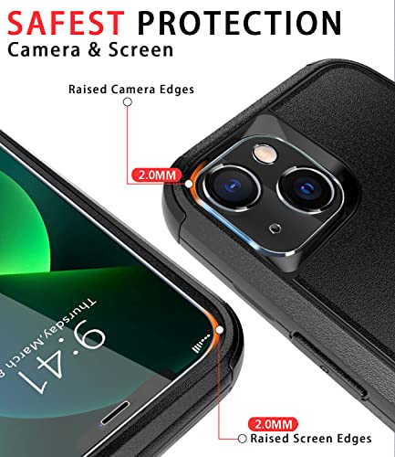 Diverbox IPHONE 13 CASE [Shockproof] [Dropproof] [Tempered Glass Screen Protector + Camera Lens Protector],Heavy Duty Protection Phone Case Cover thumb #3