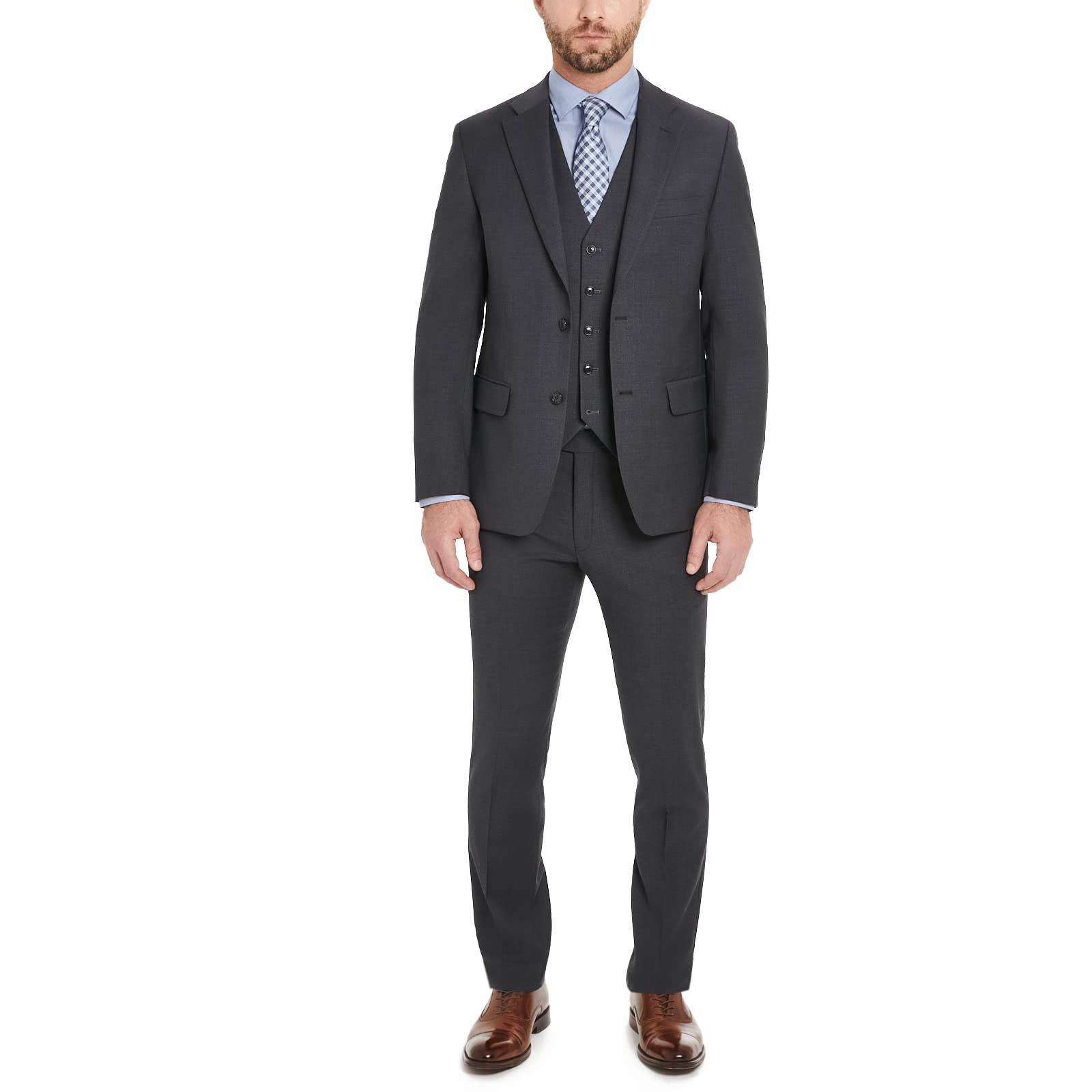 TH Flex Modern Fit Suit Separates Jacket, Charcoal, 38 Short