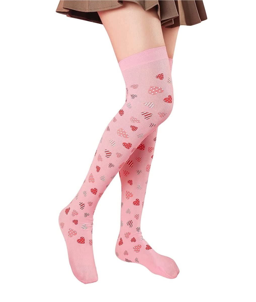 Calcetines Invierno 10 Pares De Calcetines Por Encima De La Rodilla Para Mujer, Patrón De Amor, Medias Largas, Calcetines Gruesos Y Cálidos Calcetines Termicos