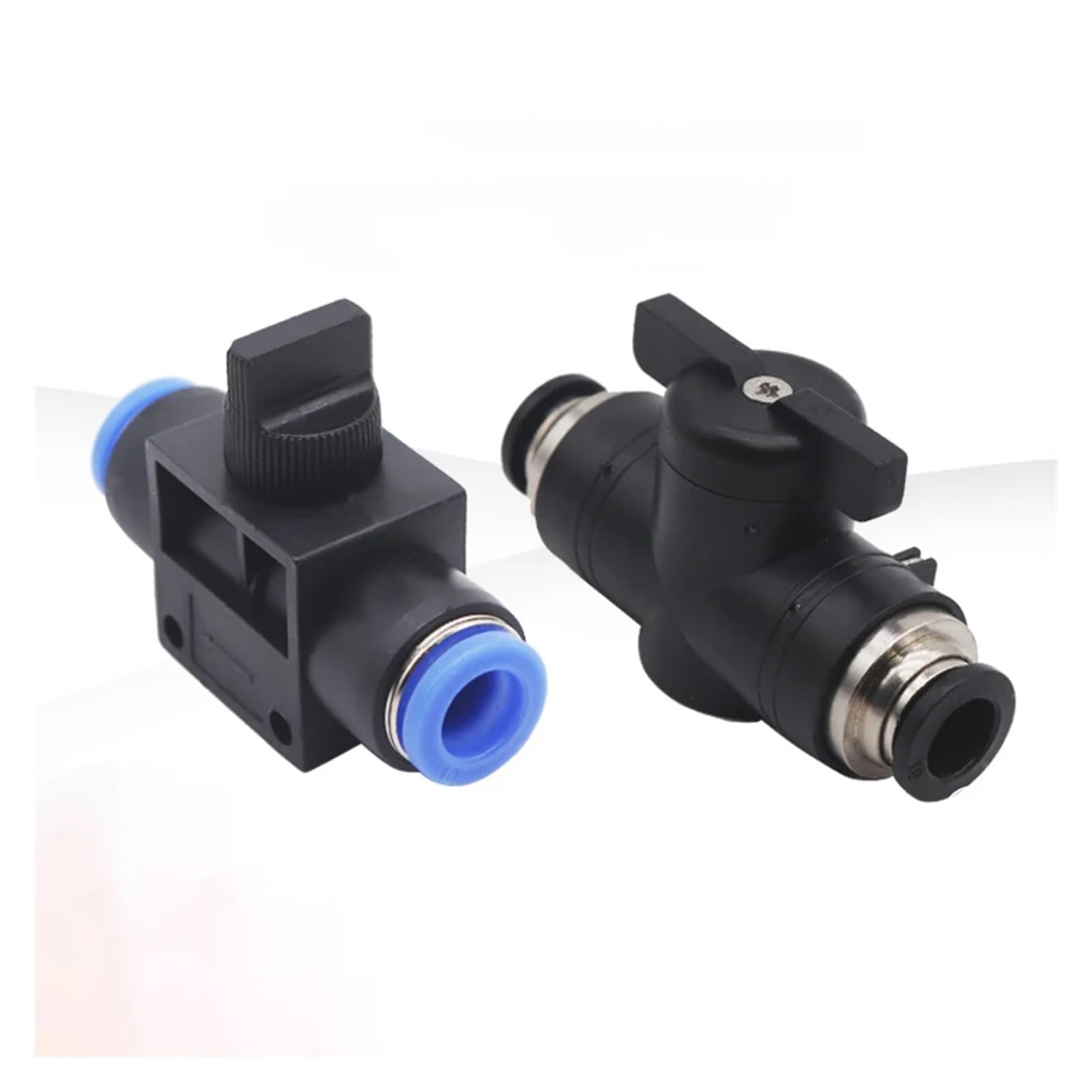 Limitador de flujo neumático con ajuste rápido bidireccional para mangueras de 6-12 mm