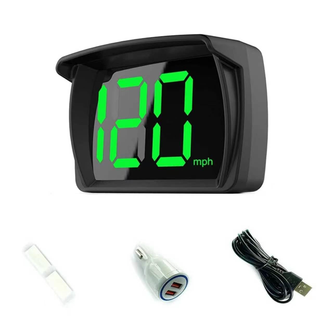 Head UP Display for Car, Car Heads UP Display, Car HUD, USB Connector Plug and Play, Dashboard LED Digital Speedometer, for Most Cars, Trucks, SUVs (Black)