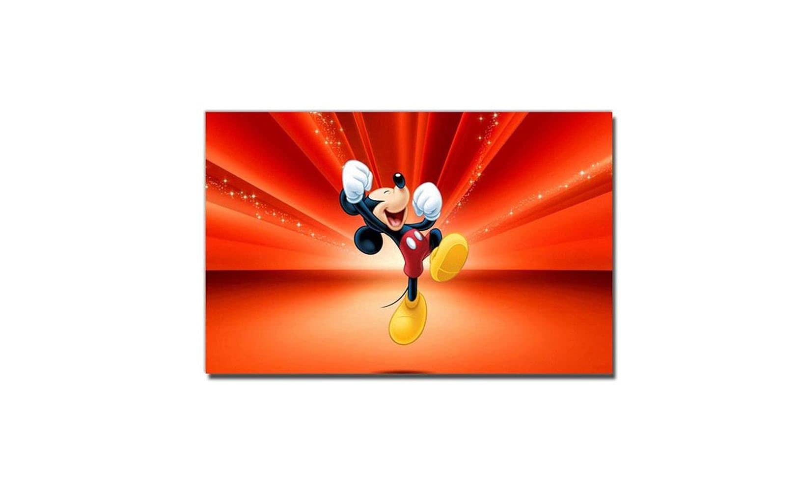 XtremeSkins Framed Canvas - Wall Decor for Living Room, Bedroom, Office, Hotels, Drawing Room (22in X 14in) - Walt Disney Mickey Mouse