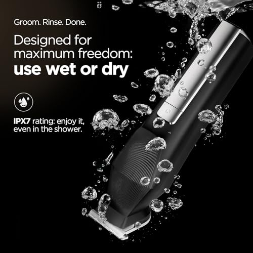 Yineel HC600 Beard Trimmer for Men All in One Cordless Grooming Kit Waterproof Electric Ra - image 7