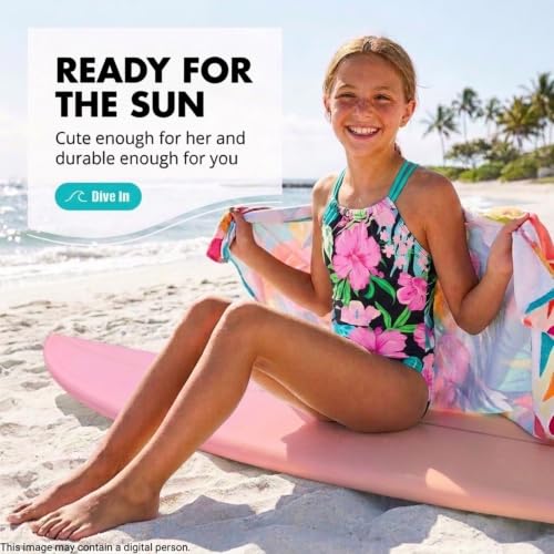 Image of Kanu Surf Girls Jasmine Beach Sport Halter One Piece Swimsuit