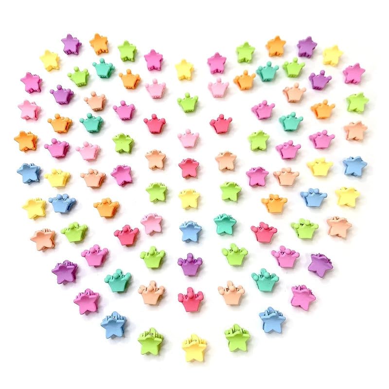 BELICIA 20PCS Baby Girl Mini Hair Claw Clips Small Star Hair Pins Little Cute Crown Hair Pins Baby Girl Hair Barrettes Accessory for Toddler School Girls Kids Teens Random Colors (MULTICOLOR) (B0CGNMJSLC) Amazon Price History, Amazon Price Tracker