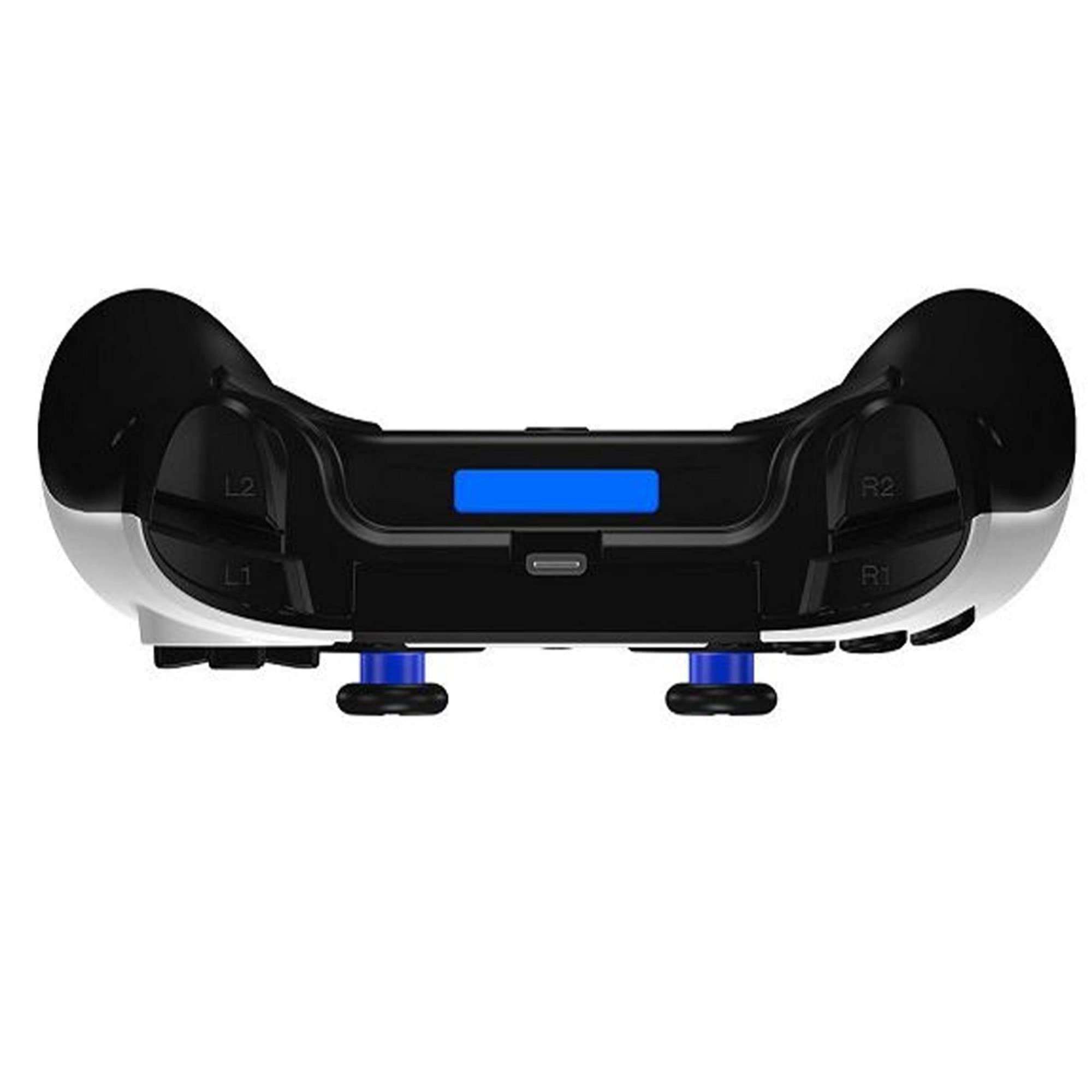 SIMPLETEK - Controller Gaming Wireless con Jack 3,5 mm Compatibile PS4 e PC con touchpad e vibrazione integrata | Bianco