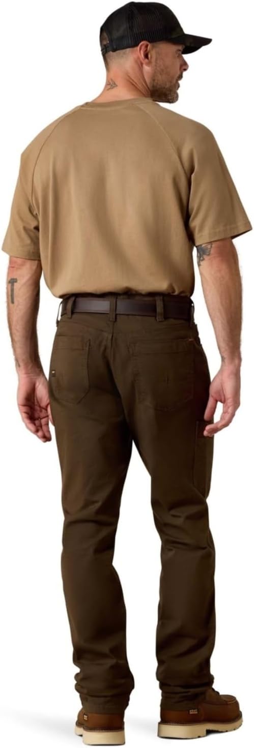 ARIAT Mens Rebar M4 Relaxed Durastretch Made Tough Stackable Straight Leg Pant - Image 2